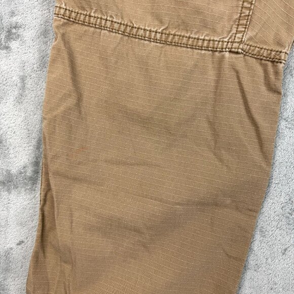 CARHARTT Force Mens Ripstop Relaxed Fit Distressed Cargo Pants Tan Utility Work - Picture 6 of 11